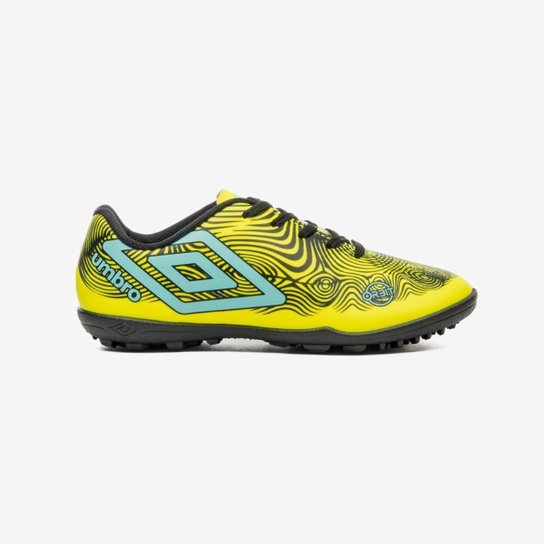 Chuteira Society Umbro Orbit Infantil [Cor: Amarelo E Preto - Tamanho: 31]